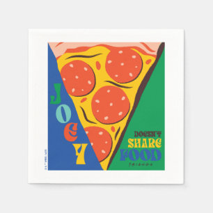 Servilleta De Papel AMIGOS™   Joey no comparte comida - Pizza Graphic