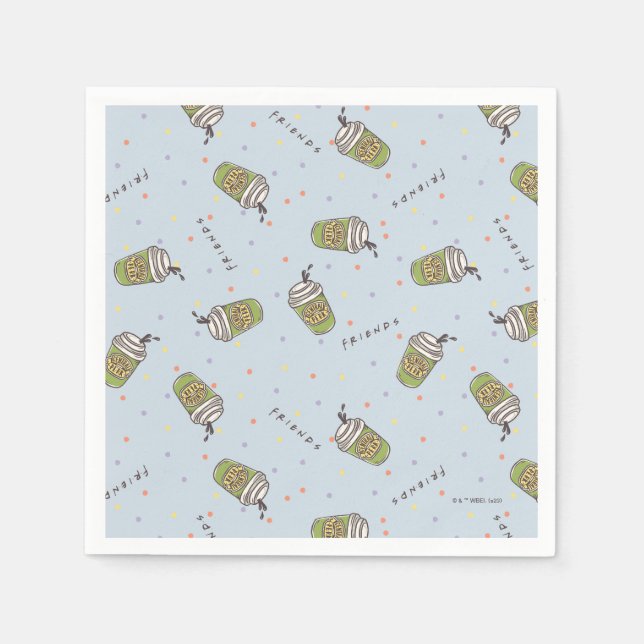 Servilleta De Papel AMIGOS™ | Patrón de puntos centrales de polka (Anverso)