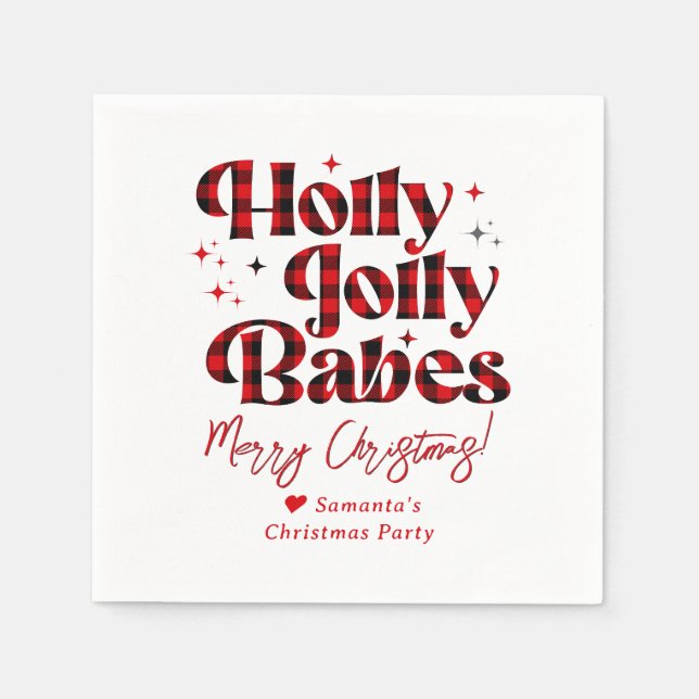 Servilleta De Papel Amistades Chicas Damas Nocturnas Navidades Slumber (Anverso)