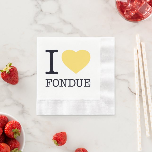 SERVILLETA DE PAPEL AMO A FONDUE (In situ)