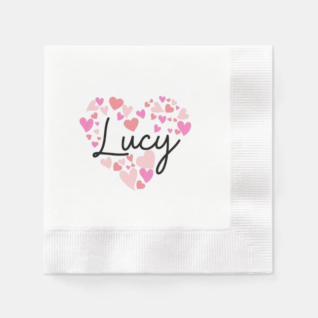 Servilleta De Papel Amo a Lucy (Anverso)