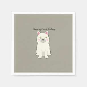 Servilleta De Papel Amo a mi Bulldog Francés
