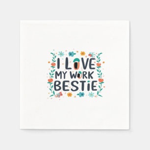 Servilleta De Papel Amo Mi Bestie Clásico De Trabajo