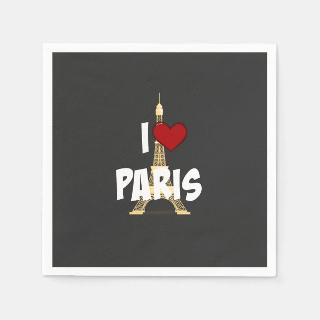 Servilleta De Papel Amo París (Anverso)