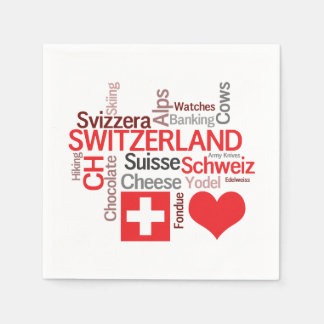 Servilleta De Papel Amo Suiza - Cosas suizas favoritas