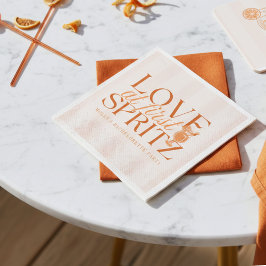Servilleta De Papel Amor a Primera Copa de Spritz Soltera