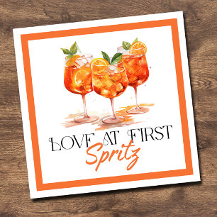 Servilleta De Papel Amor a Primera Spritz Cítricos Modernos