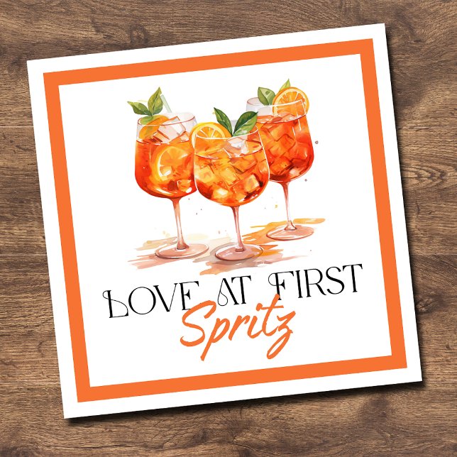Servilleta De Papel Amor a Primera Spritz Cítricos Modernos (Subido por el creador)