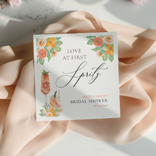 Servilleta De Papel Amor a Primera Spritz Cóctel Brillante Despedida d