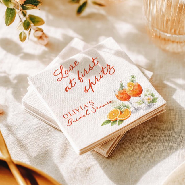 Servilleta De Papel Amor a Primera Spritz Despedida de Soltera (Subido por el creador)