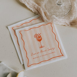 Servilleta De Papel Amor a Primera Spritz Despedida de Soltera