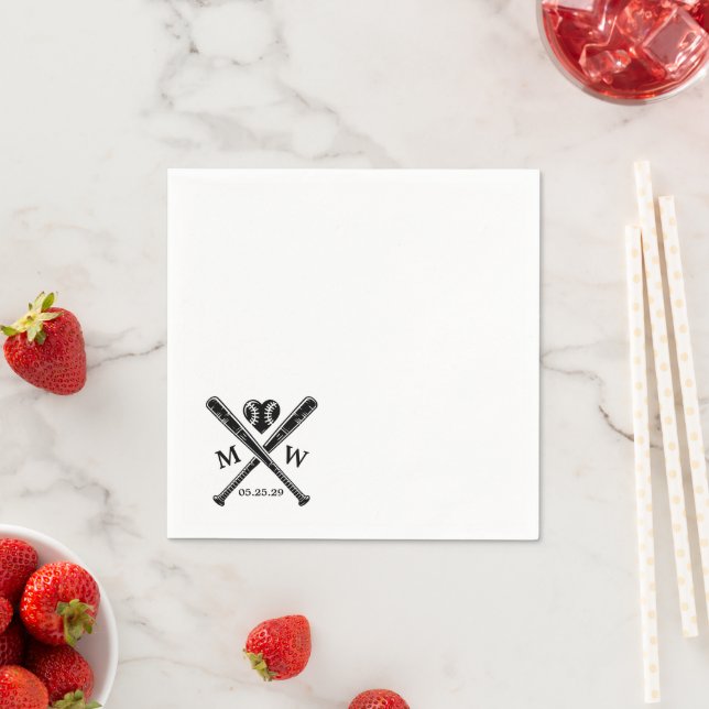 Servilleta De Papel Amor al béisbol (In situ)