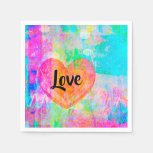 Servilleta De Papel Amor al corazón del Boho