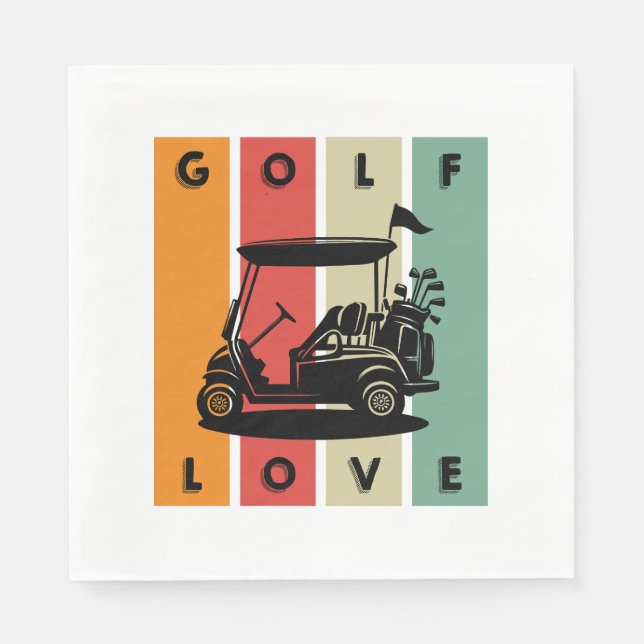 Servilleta De Papel Amor al golf (Anverso)