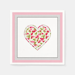 Servilleta De Papel Amor, bayas, cereza, rojo