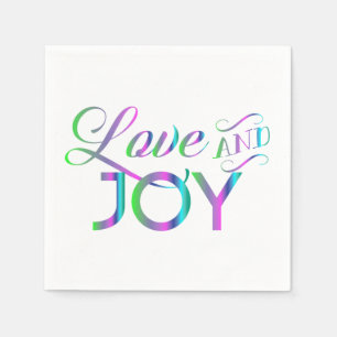 Servilleta De Papel Amor Colorido Y Alegría