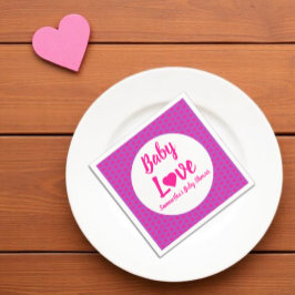 Servilleta De Papel Amor de bebé corazón baby shower