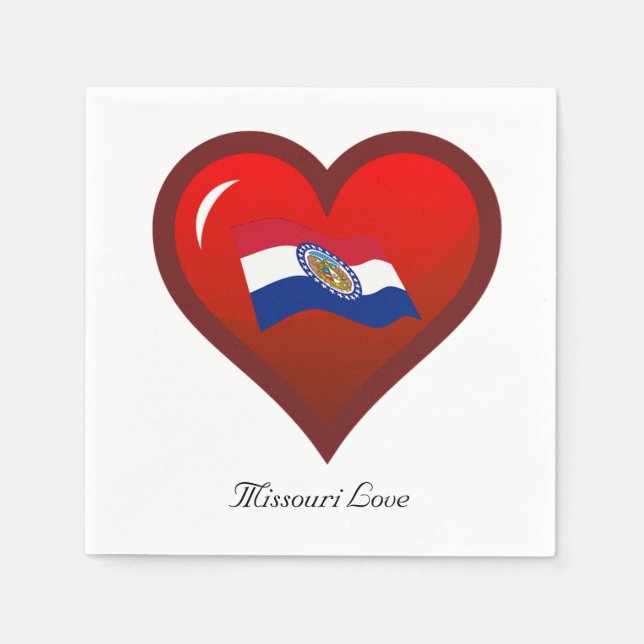 Servilleta De Papel Amor de Missouri (Anverso)