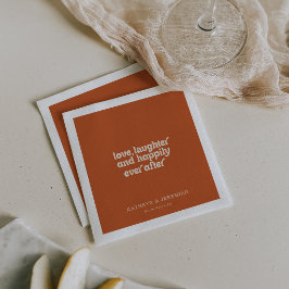 Servilleta De Papel Amor de Terracota, Risa y Felicidad Eterna