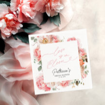 Amor en Flor Bridal Shower Rosado Floral