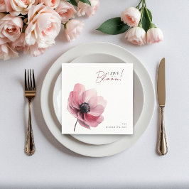 Servilleta De Papel amor en flor ducha mínima de novia Papel Napkin