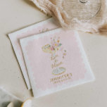 Servilleta De Papel Amor en flor Rubor ducha de novia rosa<br><div class="desc">Trae un toque de show-stop a tu ducha de novias con temática Love in Bloom con estas servilletas personalizadas. Con un magnífico diseño floral rosa,  son perfectas para su celebración. Artículos coincidentes en el diseño del Fiesta Cava de nuestra tienda.</div>