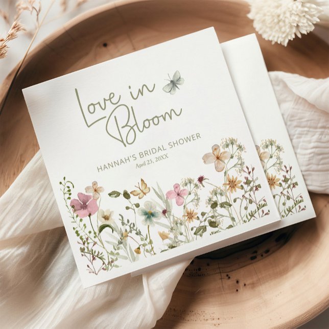 Servilleta De Papel Amor en Flor Silvestre Despedida de Soltera (Subido por el creador)