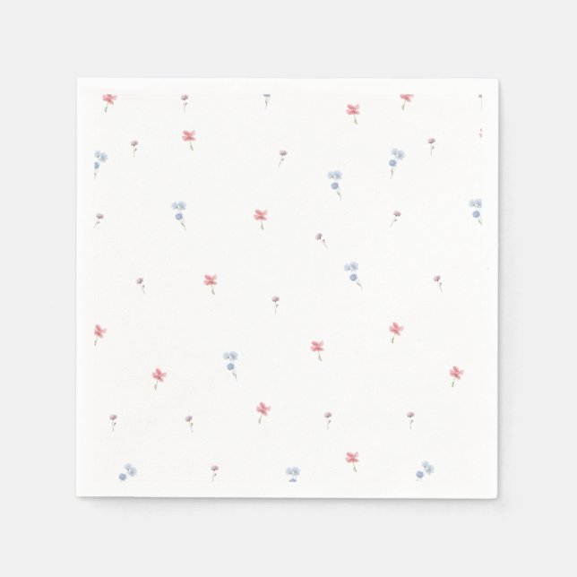 Servilleta De Papel Amor en flor silvestre florín (Anverso)