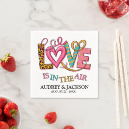 Servilleta De Papel Amor Está En El Aire Boda