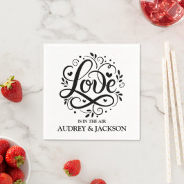 Servilleta De Papel Amor Está En El Aire Boda