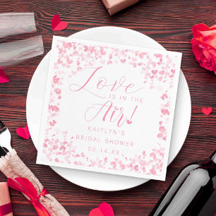 Servilleta De Papel Amor Está En El Aire Bridal Shower Día de San Vale