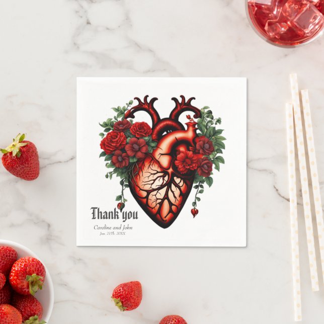 Servilleta De Papel Amor eterno a la sombra de los rosas. (In situ)