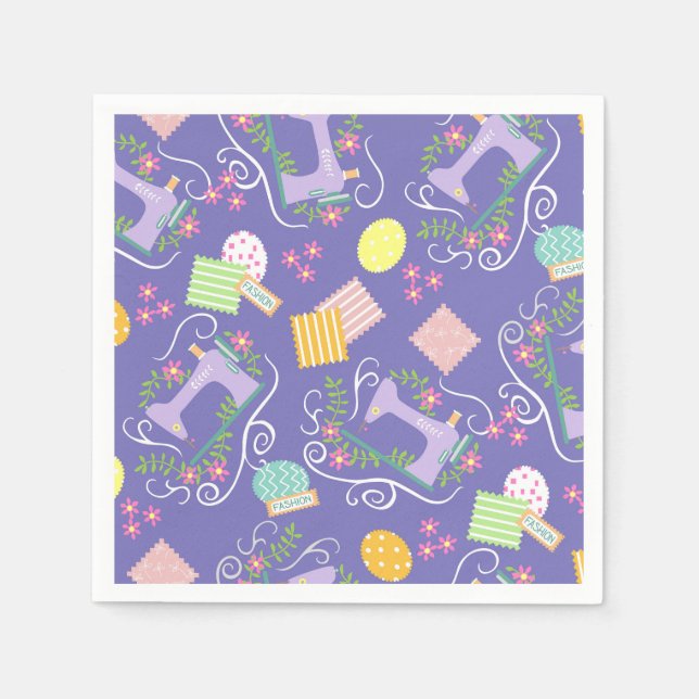 Servilleta De Papel Amor masticando púrpura (Anverso)