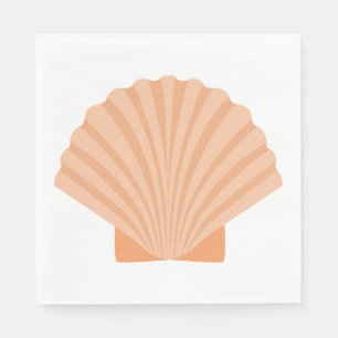 Servilleta De Papel Amor Náutico Concha de Naranja Coral Fiesta de Bod