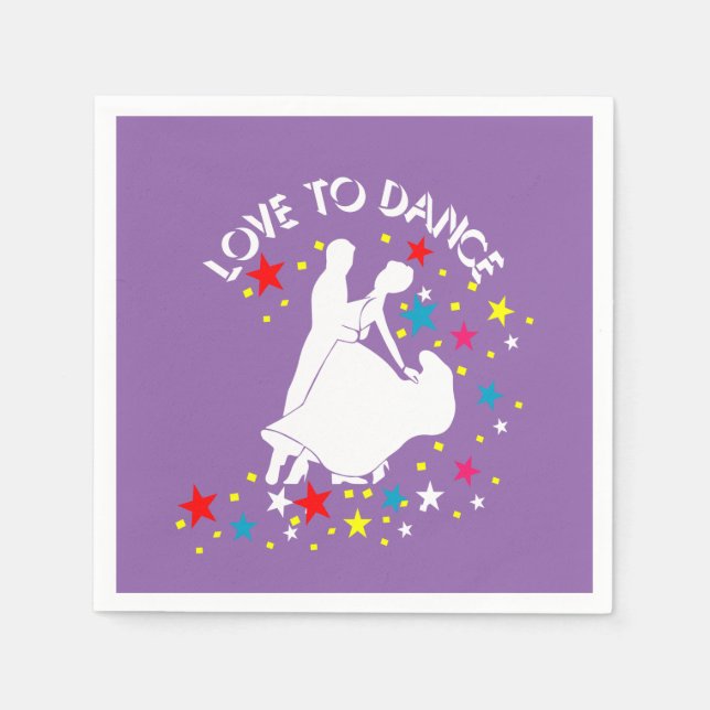 Servilleta De Papel Amor por la danza (Anverso)