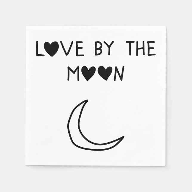 Servilleta De Papel Amor Por la luna (Anverso)
