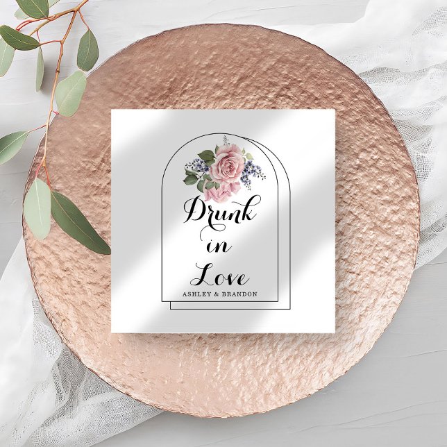 Servilleta De Papel Amor Rosa Boda mínimo (Subido por el creador)