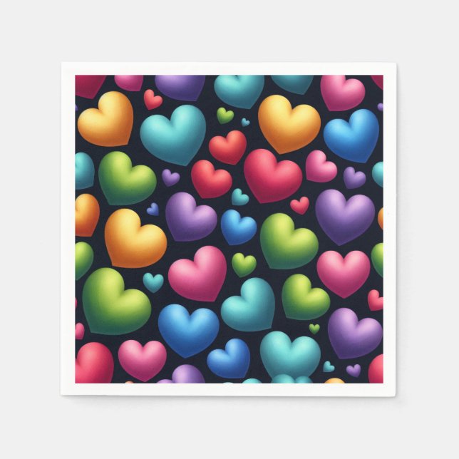 Servilleta De Papel Amor Vibrante (Anverso)