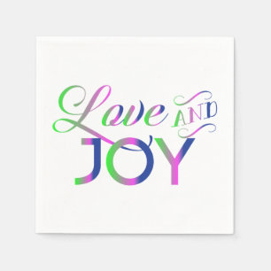 Servilleta De Papel Amor Y Alegría Las Toallas Coloridas