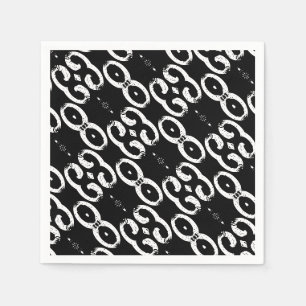 Servilleta De Papel Amora en blanco y negro