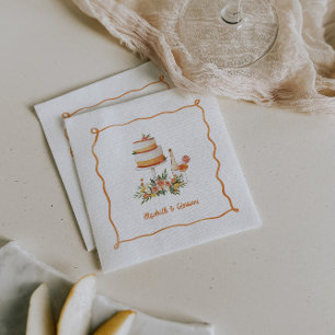 Servilleta De Papel Amore y Aranci   Dulce Citrus Bodas Napkins