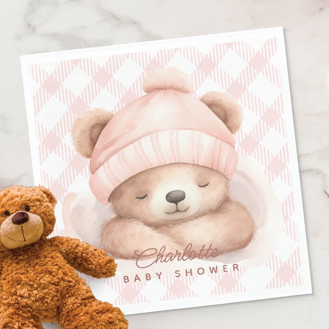 Servilleta De Papel Amortiguar el oso Baby Shower Napkins (Subido por el creador)