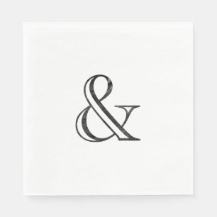 Servilleta De Papel Ampersand Black grabado en la Academia