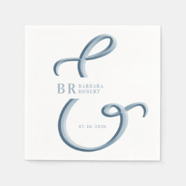 Servilleta De Papel Ampersand Dusty Blue Boda