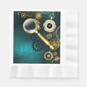 Servilleta De Papel Ampliador en estilo Steampunk