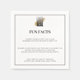 Servilleta De Papel Añadir el logotipo Facts Business Corporate Events