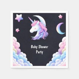 Servilleta De Papel Añadir espacio brillante Royal Pony Unicorn Baby S