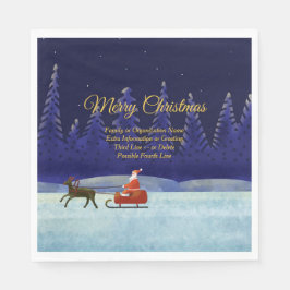 Servilleta De Papel Añadir familia / nombre de organización Azul + San