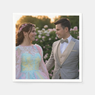 Servilleta De Papel Añadir Personalizar de fotografía Boda