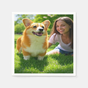 Servilleta De Papel Añadir Personalizar Mascota de foto personalizada